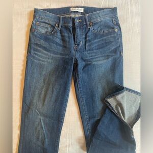 Madewell mid-rise skinny jeans with zippered calves
